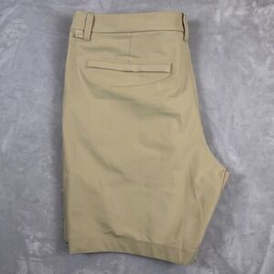 Lululemon Mens Golf Shorts Tan Size 36 Athletic Fit Performance Stretch
